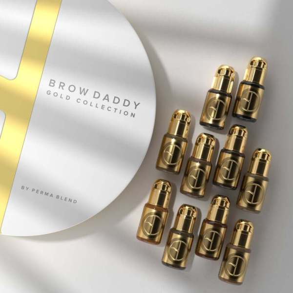 BROW DADDY ゴールドコレクション 2色セット（アートメイク用インク） The Brow Daddy Collection Pigments – Permanent Makeup Shop
