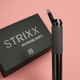 Strixx 14‑curved/Slant Blade (0.15 mm) — Disposable Microblade 25pcs