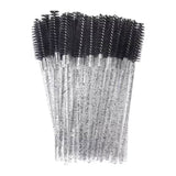 Glittery Black Disposable Mascara Wands (50 pack)