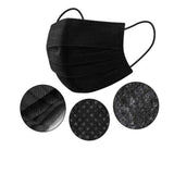 black disposable mask