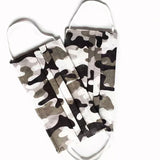 Disposable non woven 3-ply grey camouflage face masks (10-30pcs)