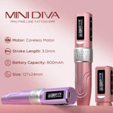 Popu Mini Diva Wireless PMU Machine with 3.0mm Stroke - Gold