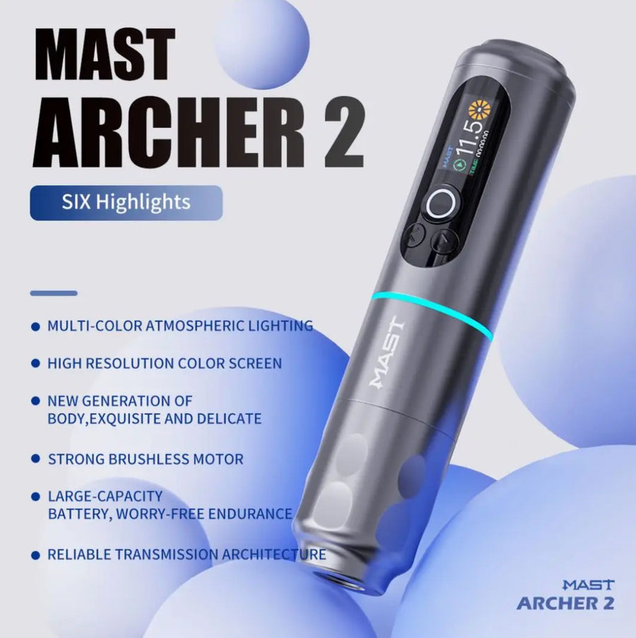 Mast Archer 2 Wireless Tattoo Machine