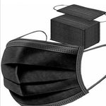 black disposable mask
