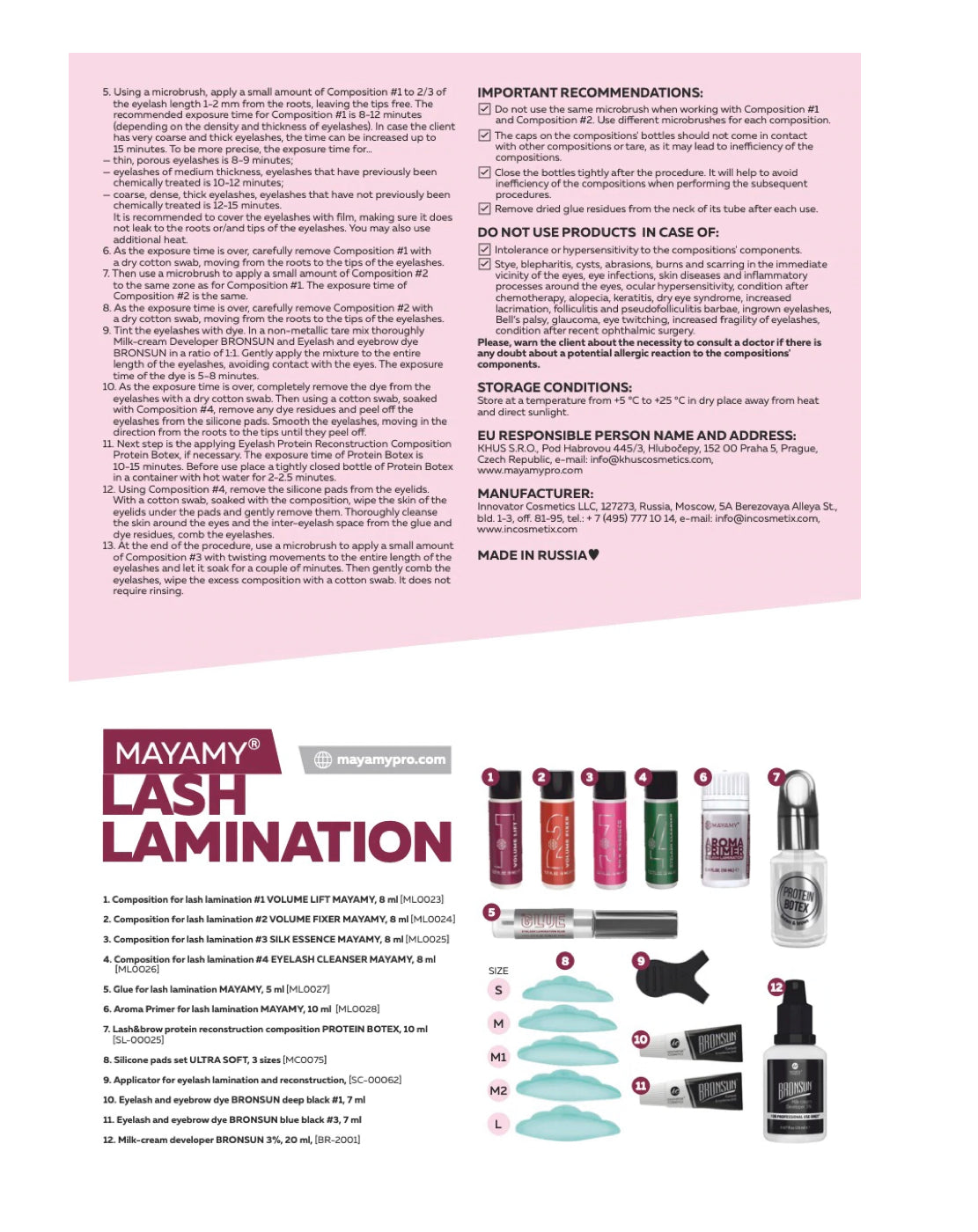 MAYAMY LASH LAMINATION KIT