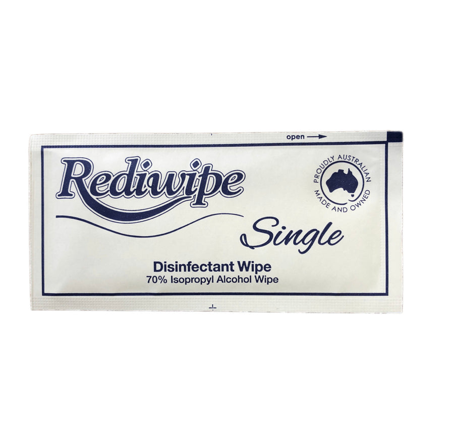 Rediwipe Single Surface Wipes Isopropyl 70% (8x100) 100 Pcs