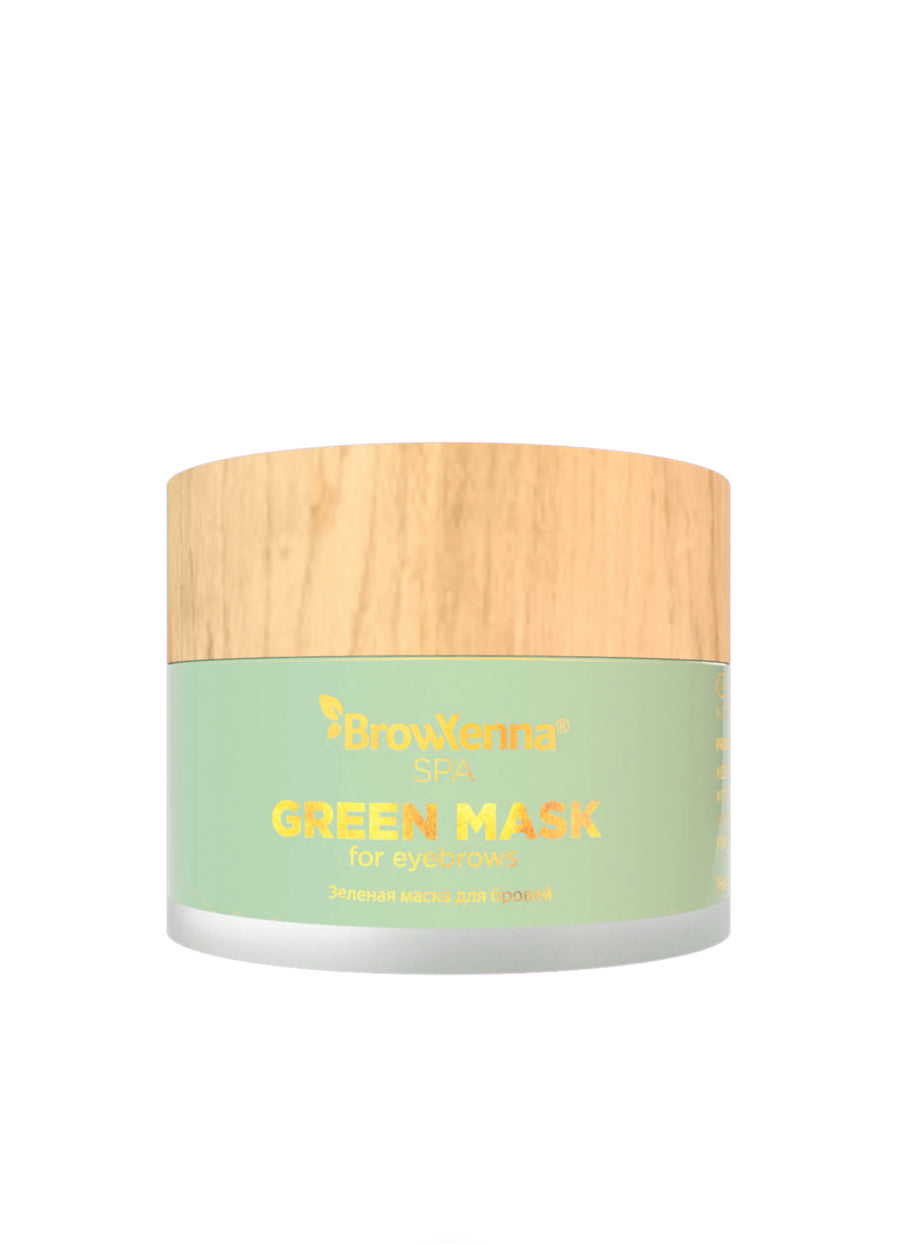 BrowXenna® Spa Green Mask for Eyebrows