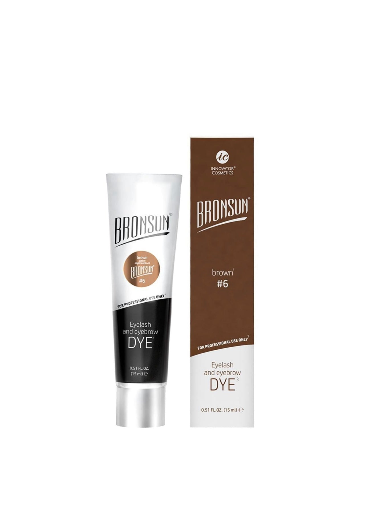 bronsun eyelashe and brow dye brown 