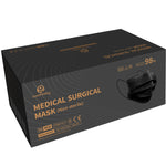 black disposable face masks