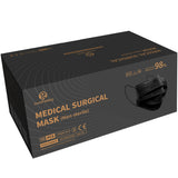 black disposable face masks