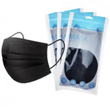 Black Disposable Face Mask - 10 pack